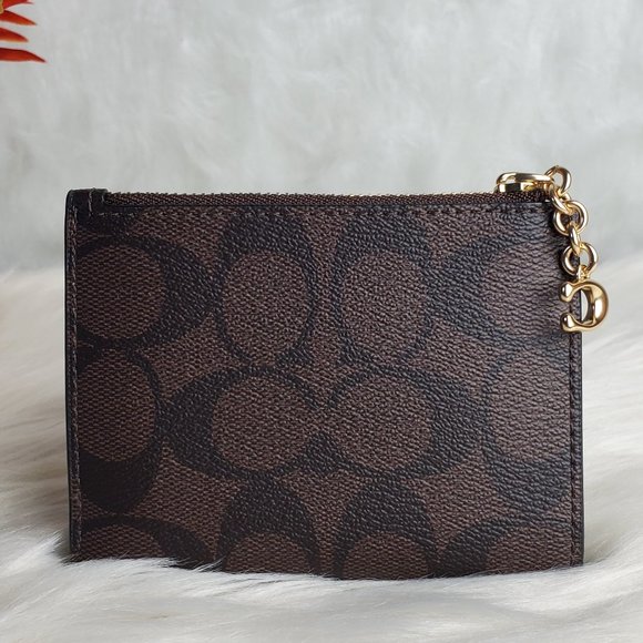 COACH SNAP CARD CASE IN SIGNATURE CANVAS - Picture 4 of 5